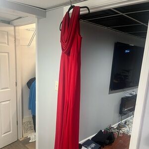 Red faviana dress